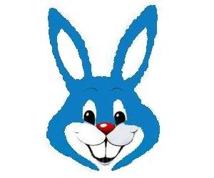 FM Фигура Кролик голубой 