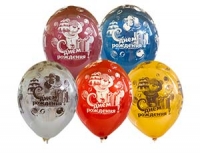 14" (Belbal) шелкография С ДР Мишка с Торт