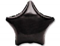 FM Шар Фольга 18" Звезда черная (BLACK)