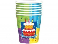 Стаканы 190 мл Торт Birthday / 6 шт.