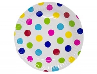 Тарелки 23см Горошек / 6 шт