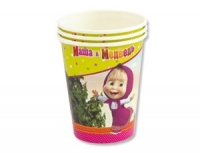 Стаканы 250мл Маша и Медведь / 6 шт.