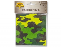 Салфетки Камуфляж  25*25 / 12 шт