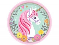 Тарелки 17 см Единорог / 8 шт.