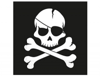 Салфетки Череп 33*33 / 20 шт