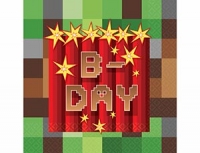 Салфетки Майнкрафт  25*25 / 16 шт.