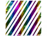 Салфетки фольг. Радуга 33*33 / 6  шт