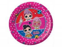 Тарелки 18 см куклы ЛОЛ  / 6 шт.