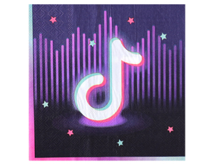 Салфетки Блогер Party  25*25 / 12 шт 