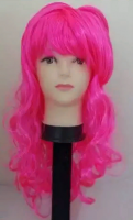 Парик "мальвина" однотонный /розовый