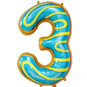 Фигура Цифра  3 ПОНЧИК 34"/86 см