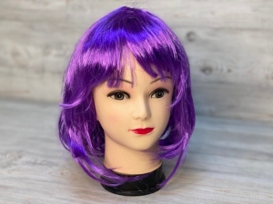 Парик "Каре" прямой волос /фиолетовый