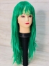 Парик прямой /тёмно-зелёный