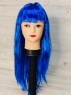 Парик прямой волос /синий