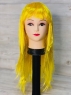 Парик прямой волос /жёлтый