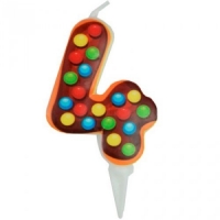 Свеча Цифра 4 ПОНЧИК