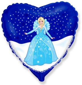 FM Сердце Снежная королева 18"/45см