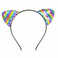 Ободок Кошка радужный