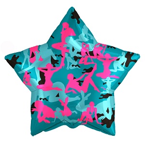 Звезда Камуфляж (синяя)18"/45см 