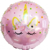 FM Круг Единорог цветочный18"/45см