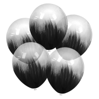 Воздушный Шар (12''/30 см) Браш черный.