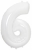 Б Фигура Цифра 6 белый