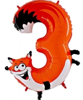 Фигура 36" Цифра 3 Лиса
