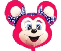 FM Фигура Мышка с ободком красная 