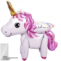 A  Ходяч.фигура AIR Единорог с крыльями розовый