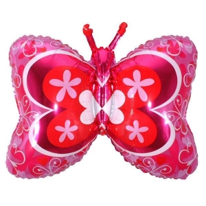 FM Фигура Бабочка розовая  59х89см 