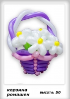 Корзина ромашек