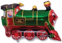 FM Фигура Паровозик зеленый 80х70см И-213