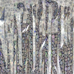 Занавес дождик голография звезды серебро 60*200 см