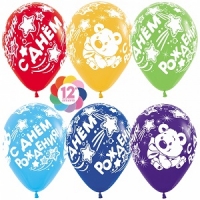 12" С ДР Bears, пастель Мишка