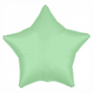FM Шар Фольга 18" Звезда зеленая (мята)