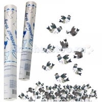 Пневмохлопушка в мет. тубе,Свадебные голуби, 30см