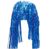 Парик "Дождик. Медиум" Синий / 1 шт./